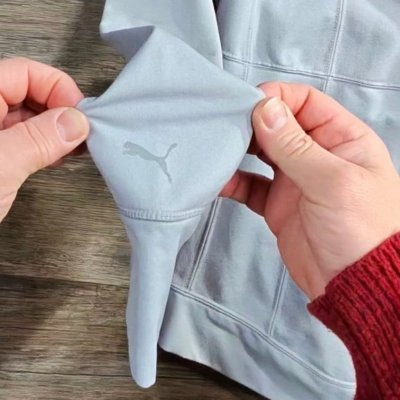 Puma Women's Light Gray Full Zip Hoodie - Picture 6 of 10